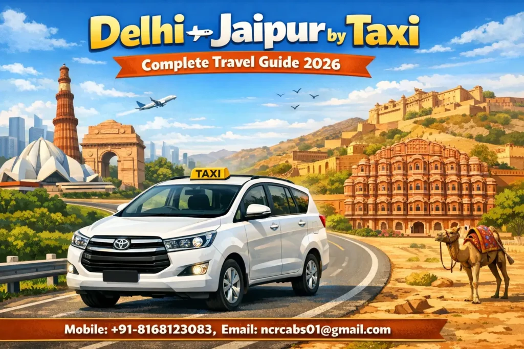 Delhi to Jaipur by Taxi — Complete Travel Guide 2026