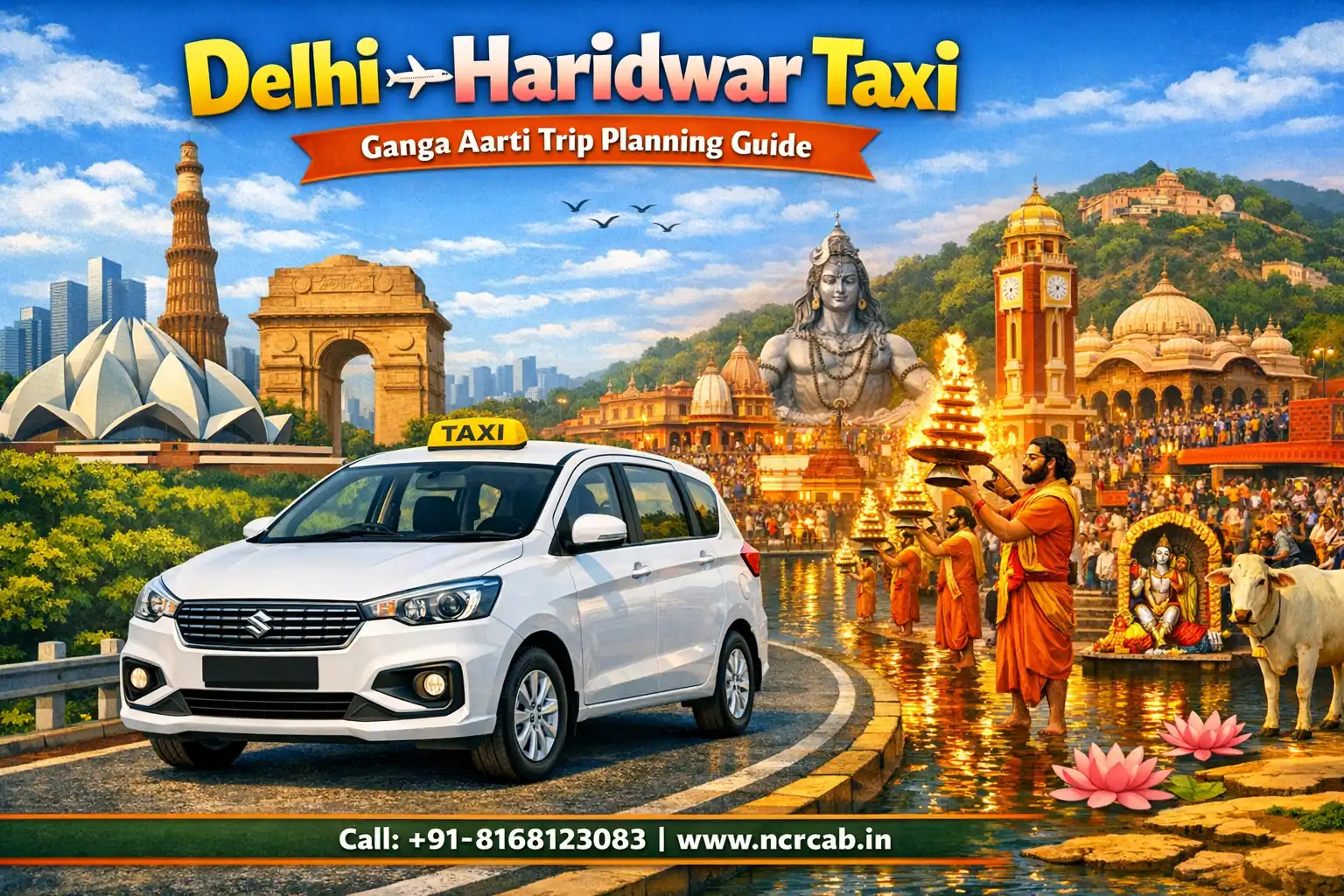 Delhi to Haridwar Taxi — Ganga Aarti Trip Planning Guide
