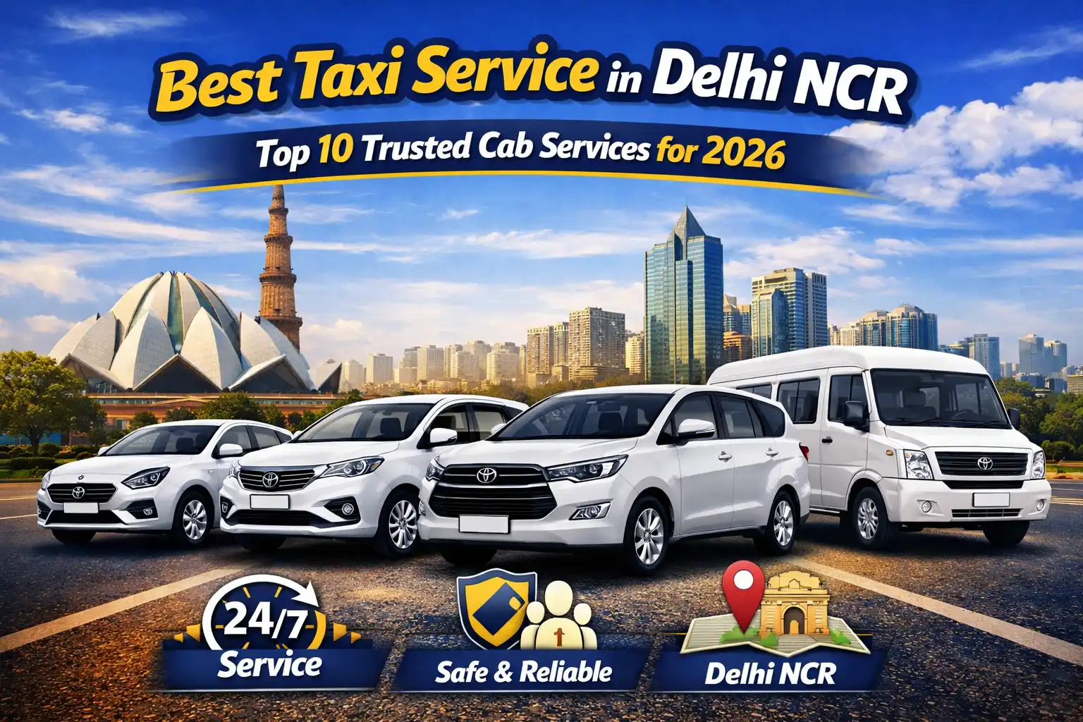 Best Taxi Service in Delhi NCR — Top 10 Trusted Cab Services for 2026