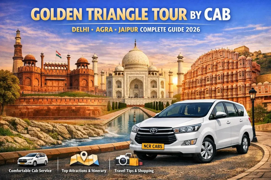Golden Triangle Tour by Cab — Delhi Agra Jaipur Complete Guide 2026