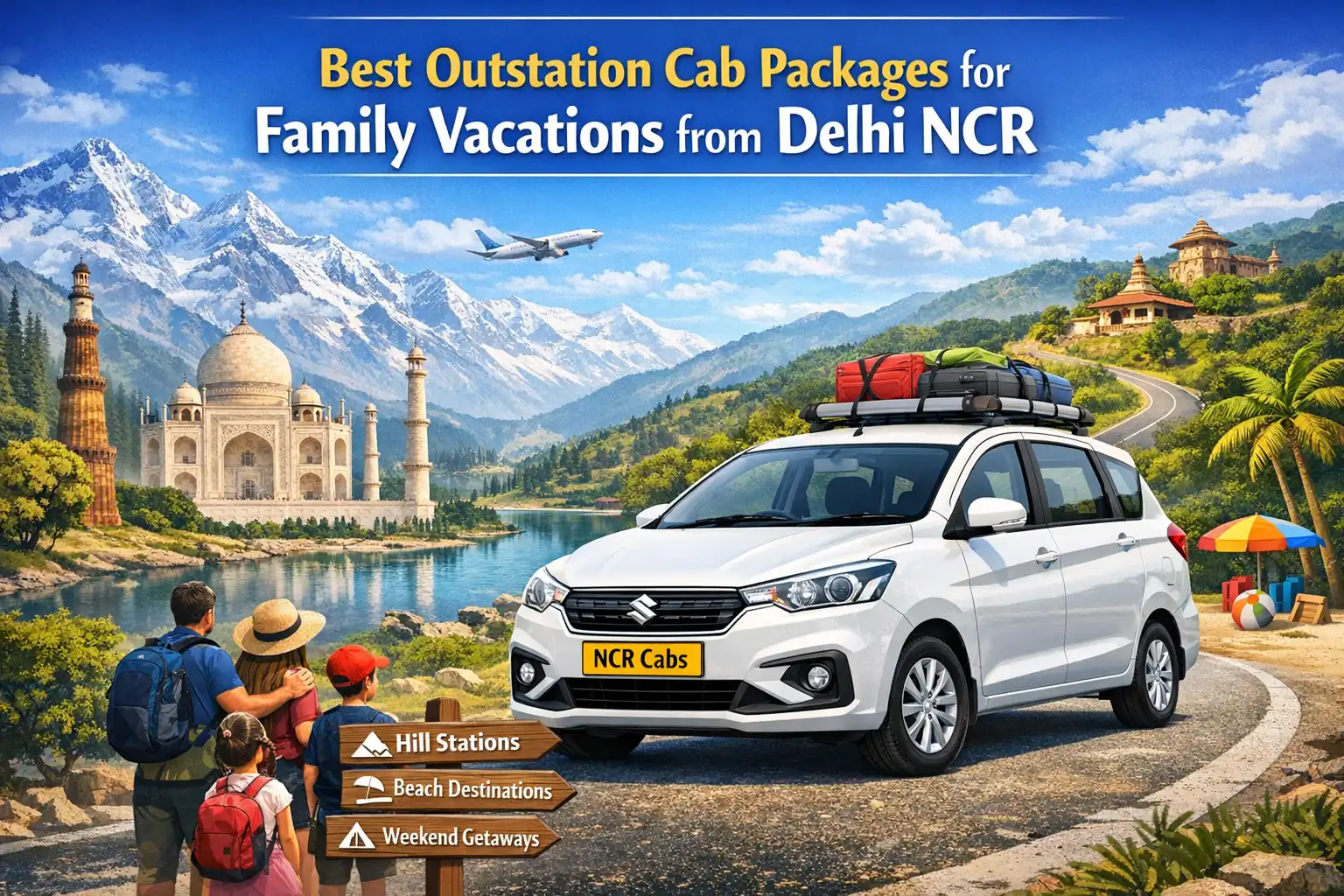 Outstation Cab Packages for Family | Best 10 Trips from Delhi