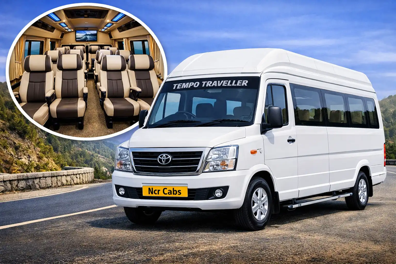 16 seater tempo traveller in Delhi for group outstation tours